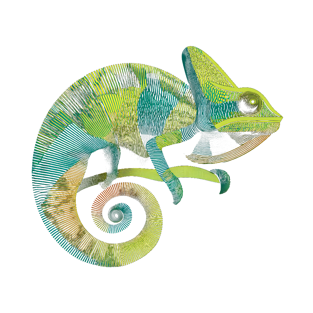 Diskreet Logic chameleon logo